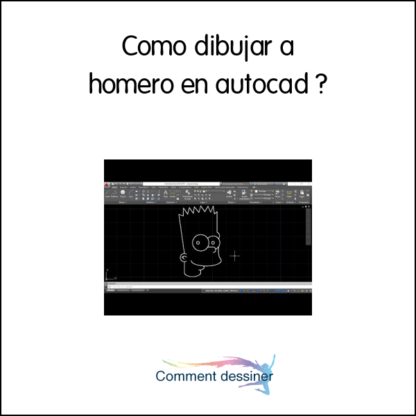 Como dibujar a homero en autocad